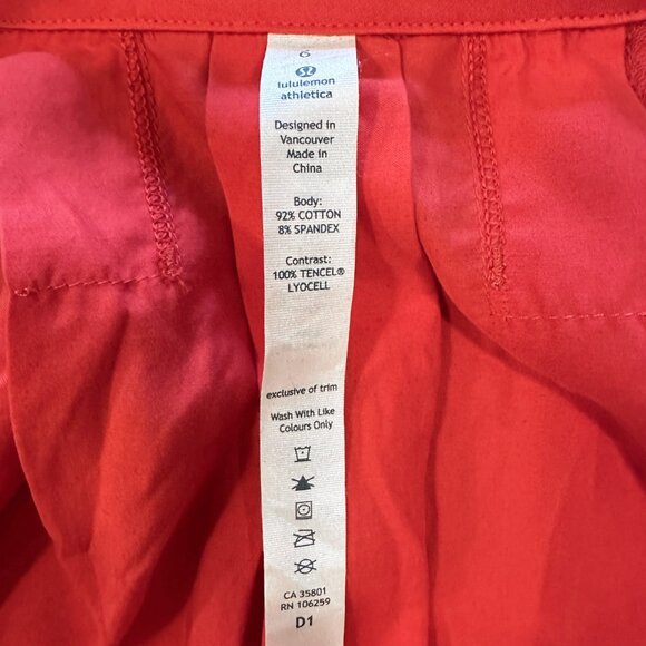 Lululemon Blissed Out Jacket Womens Size 6 Love Red Full Zip Yoga - Picture 9 of 10